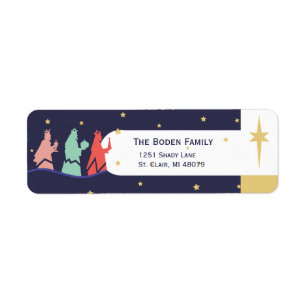 We Three Kings Holiday Address Labels