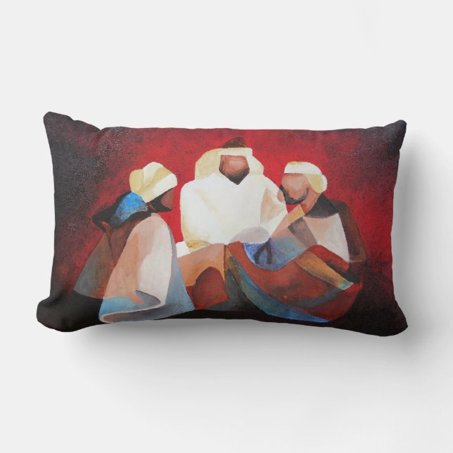 We Three Kings The Wise Men Of Christmas Lumbar Cushion (Front)