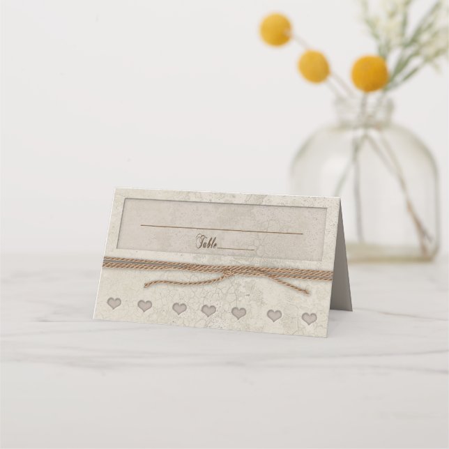 We Tied the Knot Matching Place Card (Front)