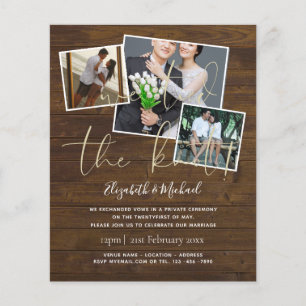 We Tied The Knot Wedding Announcement Invitations