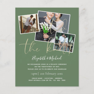 We Tied The Knot Wedding Announcement Invitations