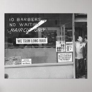 We Trim Long Hair Poster