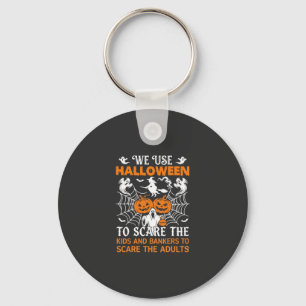 We Use Halloween Scare Ghost Pumpkins Witch Spider Key Ring