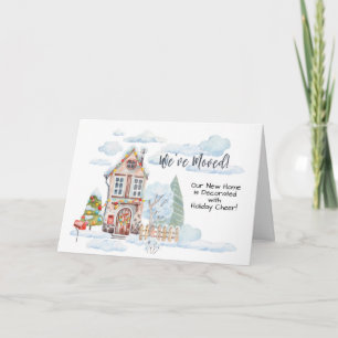 We’ve Moved Announcement Cute Christmas Watercolor