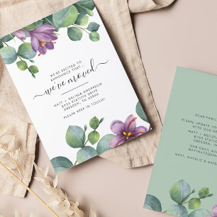 We’ve Moved Budget Eucalyptus Purple Green Moving