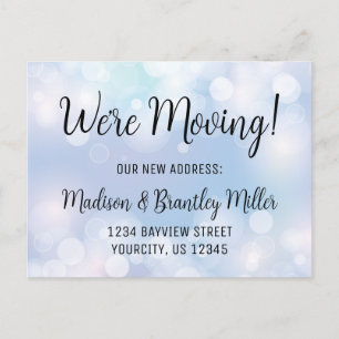 We’ve Moved Calligraphy Handwritten Address Announ Announcement Postcard