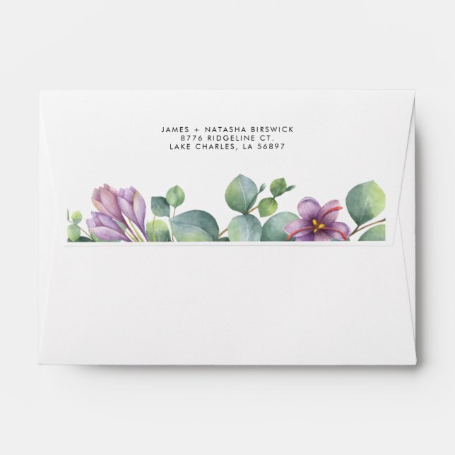 We’ve Moved New Home Eucalyptus Greenery Envelope (Back (Top Flap))