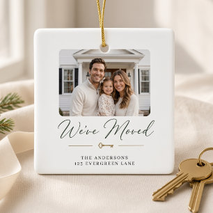 We’ve Moved Personalised Family Photo New Home Ceramic Ornament