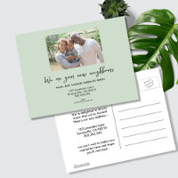 We’ve Moved Photo Postcard – Hello New Neighbours
