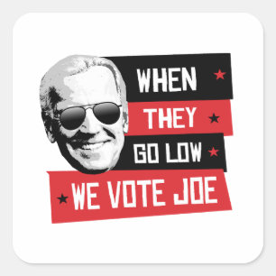 We Vote Joe Square Sticker