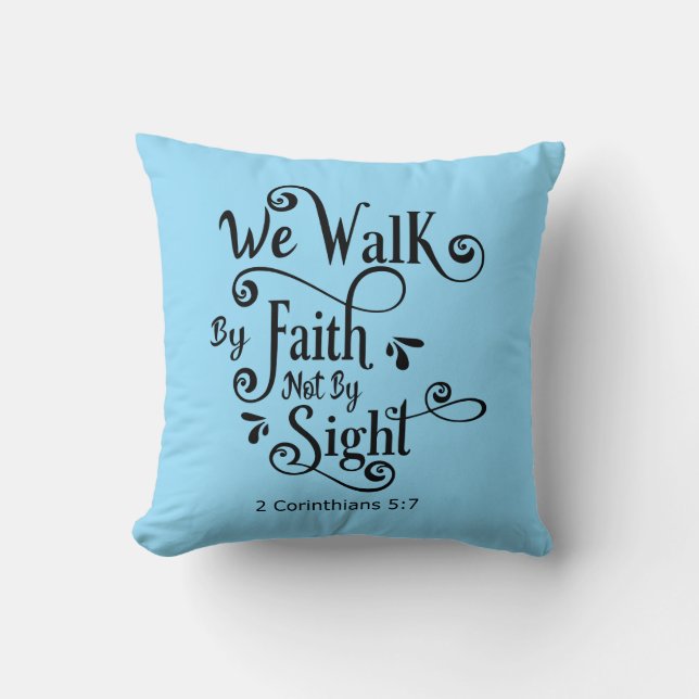 We Walk By Faith Cushion (Front)