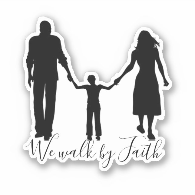 We walk by faith family custom (Front)