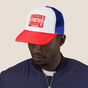 WE WALK BY FAITH TRUCKER HAT