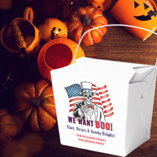 We Want Boo Patriotic Halloween Costume Party Favour Box