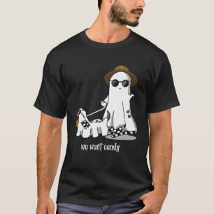 We want Candy Ghost funny Halloween dachshund dog T-Shirt