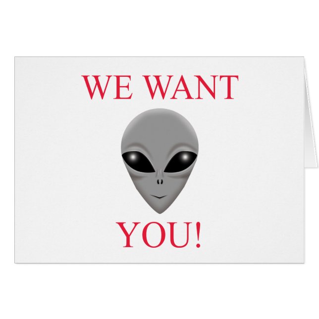 WE WANT YOU! (Front Horizontal)