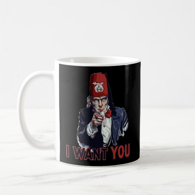 We Want You Coffee Mug (Left)