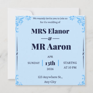 We warmly invite you for the wedding of
