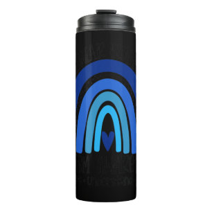 We Wear Blue For Autism Awareness, Accept Understa Thermal Tumbler