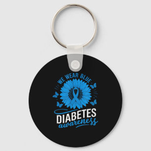 We Wear Blue In Diabetes Awareness Month Key Ring