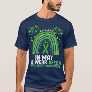 We Wear Green Butterfly Mental Health Awareness 67 T-Shirt