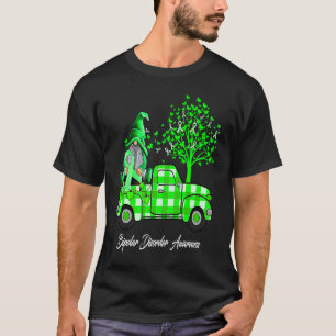 We Wear Green For Bipolar Disorder Awareness Gnome T-Shirt