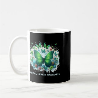 We Wear Green Mental Health Awareness Month Butter Coffee Mug