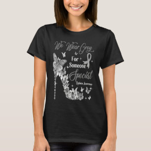 We Wear Grey Butterflies Dyslexia Awareness T-Shirt