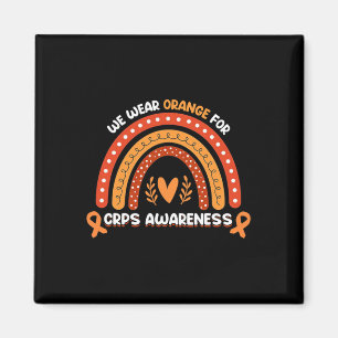 We Wear Orange For Crps Awareness Month Orange Rib Magnet