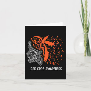 We Wear Orange For Rsd Crps Awareness 2  Card