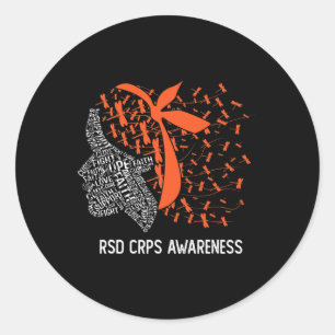 We Wear Orange For Rsd Crps Awareness 2 Classic Round Sticker