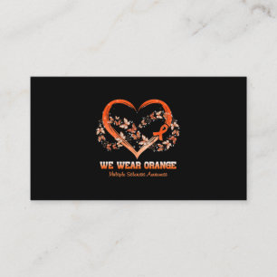 We Wear Orange Multiple Sclerosis Awareness Business Card