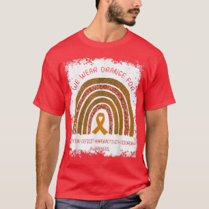 we wear orange rainbow for ADHD awesome awareness T-Shirt