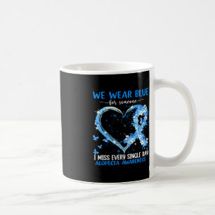 We Wear Pink For Alopecia Awareness Heart Ribbon Coffee Mug