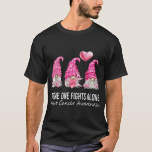We Wear Pink Gnome Gnomies Breast Cancer Awareness T-Shirt