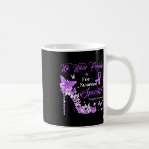 We Wear Purple Butterflies Fibromyalgia Awareness Coffee Mug