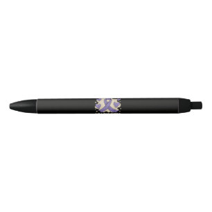 We Wear Purple Cystic Fibrosis Awareness Black Ink Pen