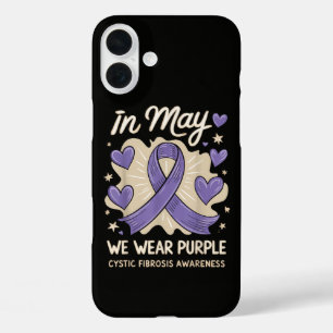 We Wear Purple Cystic Fibrosis Awareness iPhone 16 Plus Case