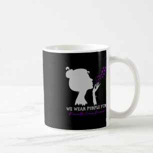 We Wear Purple For Pancreatic Cancer Awareness Ame Coffee Mug