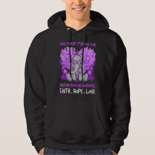 We Wear Purple Migraine Headache Awareness Messy B Hoodie
