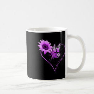 We Wear Purple Ribbon Sunflower Overdose Awareness Coffee Mug