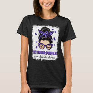 We Wear Purple Warrior Chiari Malformation Awarene T-Shirt