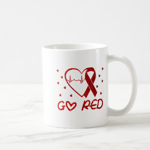 We Wear Red At February Go Red Heart Disease Aware Coffee Mug
