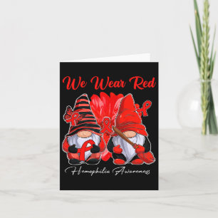 We Wear Red Heart Disease Awareness Card
