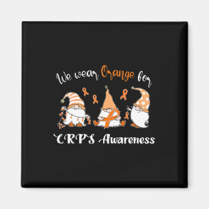We Wear With Orange For Crps Awareness Magnet