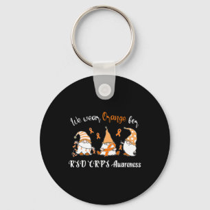 We Wear With Orange For Rsd Crps Awareness Key Ring