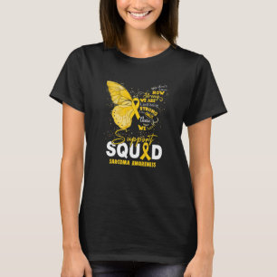 We Wear Yellow Butterfly Support Sarcoma Awareness T-Shirt