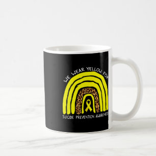 We Wear Yellow Rainbow For Suicide Prevention Awar Coffee Mug