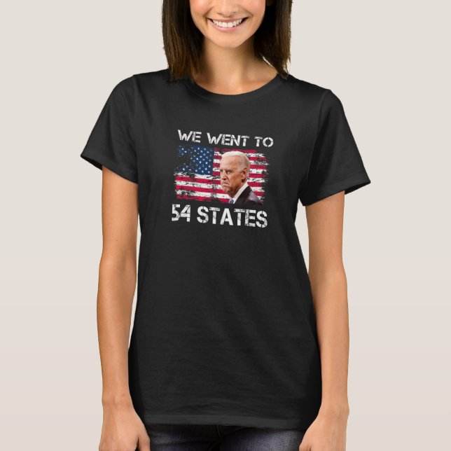 We Went To 54 States US Flag T-Shirt (Front)