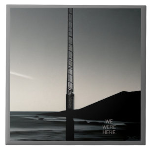 We Were Here w text large ceramic tile